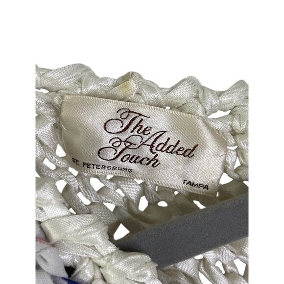 The Added Touch Striped Woven Cropped Sweater Short Sleeve Shirt Y2K Size Small - Picture 3 of 6